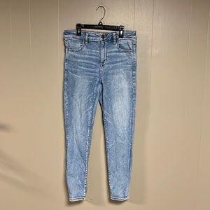American Eagle hi rise denim jegging size 10 short